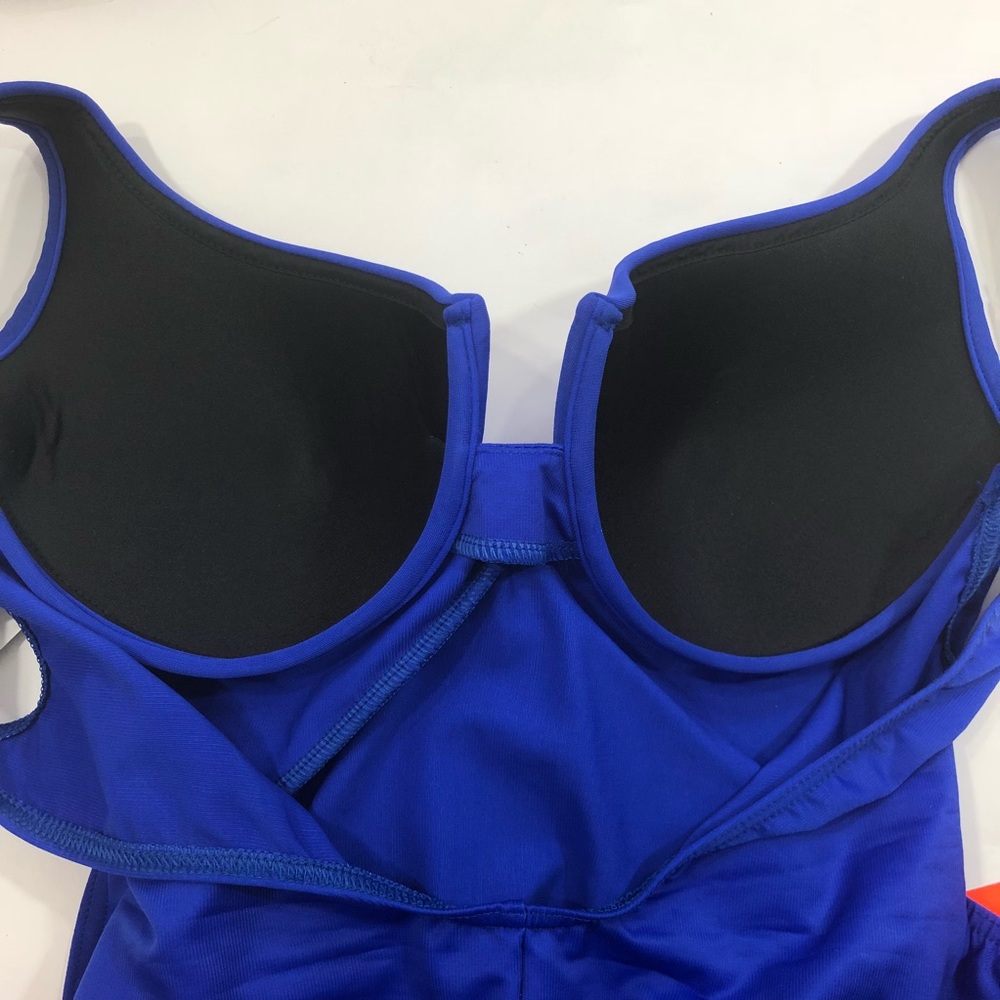 Miraclesuit Swim Blue Escape Surplice Underwire - Picture 7 of 8